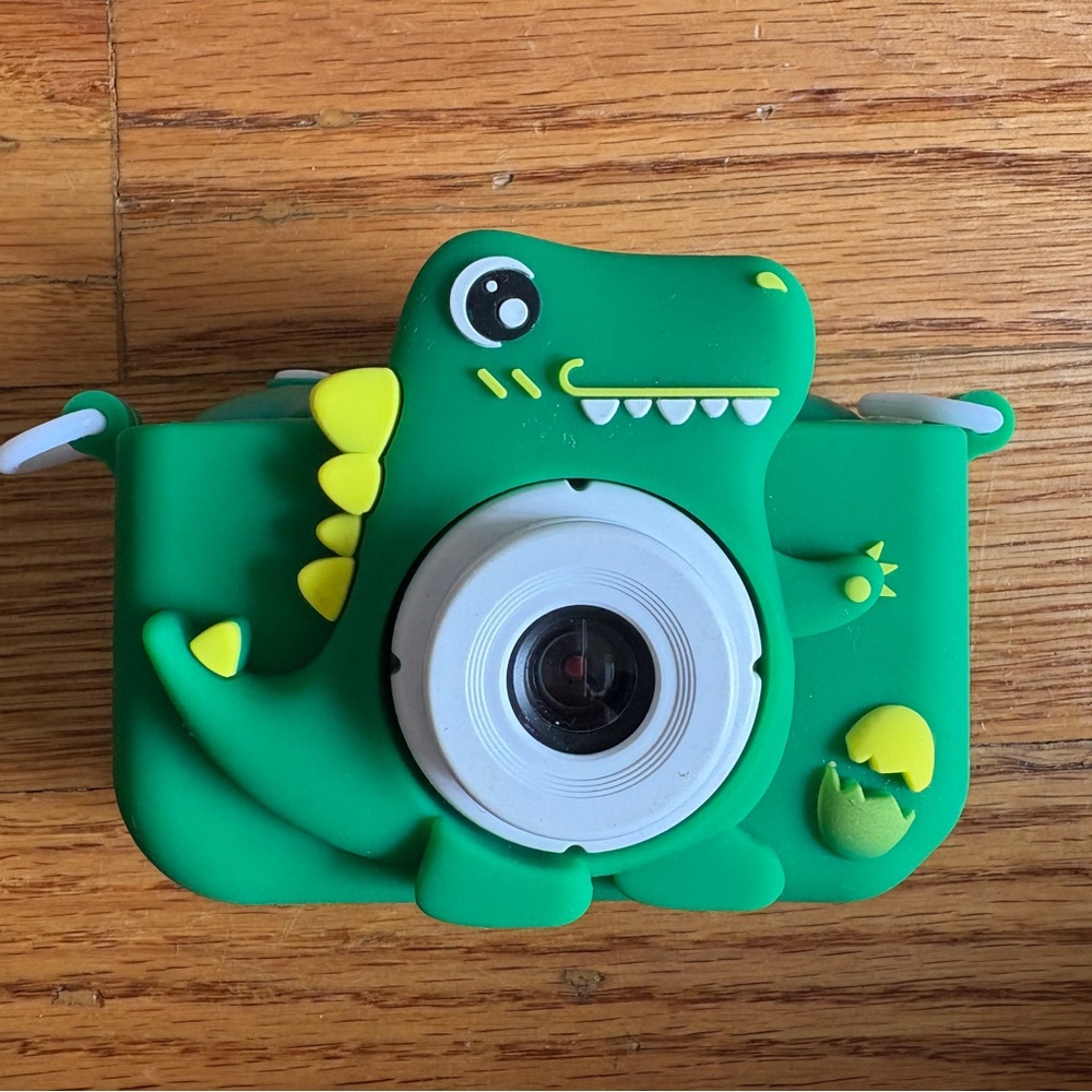 Kids Digital Camera - Green Dinosaur